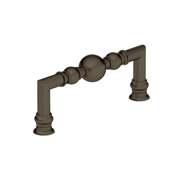 Richelieu Hardware Firenze Collection 3 3/4 in. (96 mm) Honey Bronze Traditional Round Cabinet Bar Pull