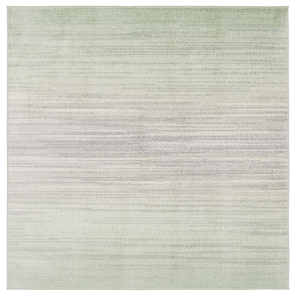 Adirondack 6 ft. x 6 ft. Sage/Gray Gradient Transitional square Area Rug