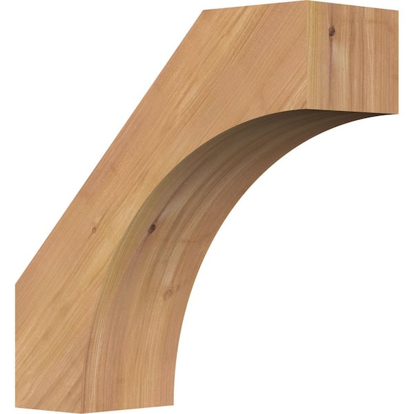Ekena Millwork 5 1/2"W x 16"D x 16"H Westlake Smooth Knee Brace, Western Red Cedar