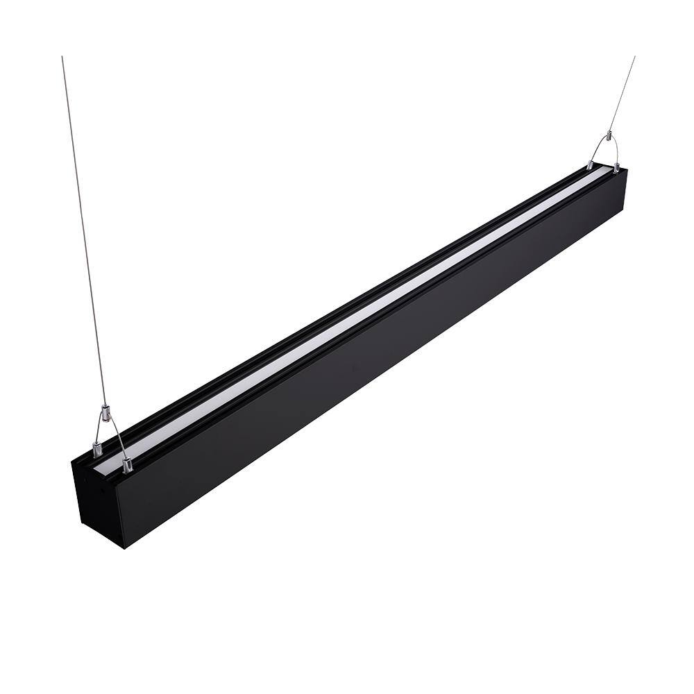 Black Aluminum 4ft LED Suspended Up and Down Light
