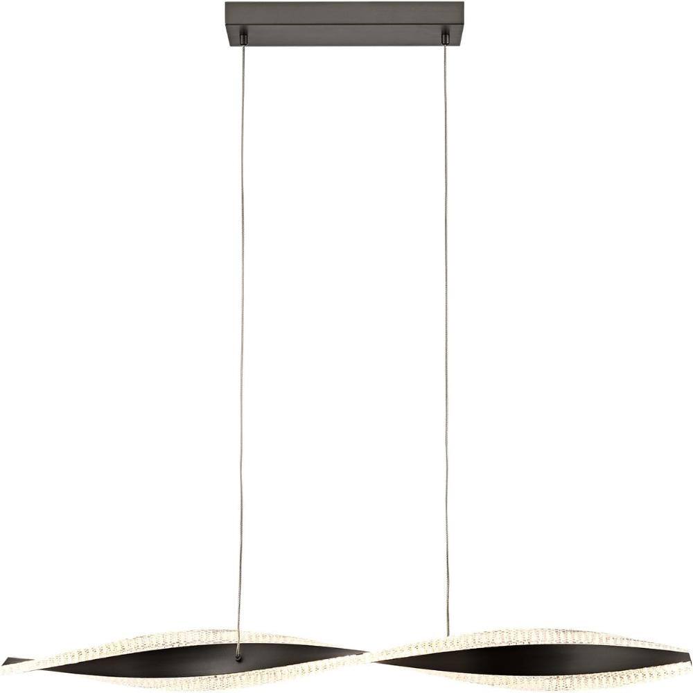 Modern Linear Wave LED Pendant Light Brownish Gold 3000K price history on PriceWatchPro