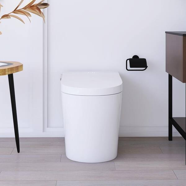 JimsMaison Elongated Smart Bidet Toilet with Instant Seat Heating, Night Light, and Auto Flushing