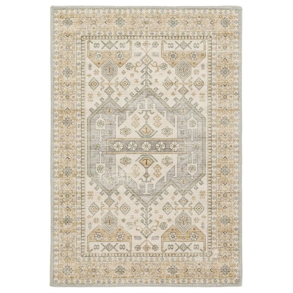 Harmony Sand Doormat 2 ft. x 3 ft. Indoor Machine Washable Scatter Rug