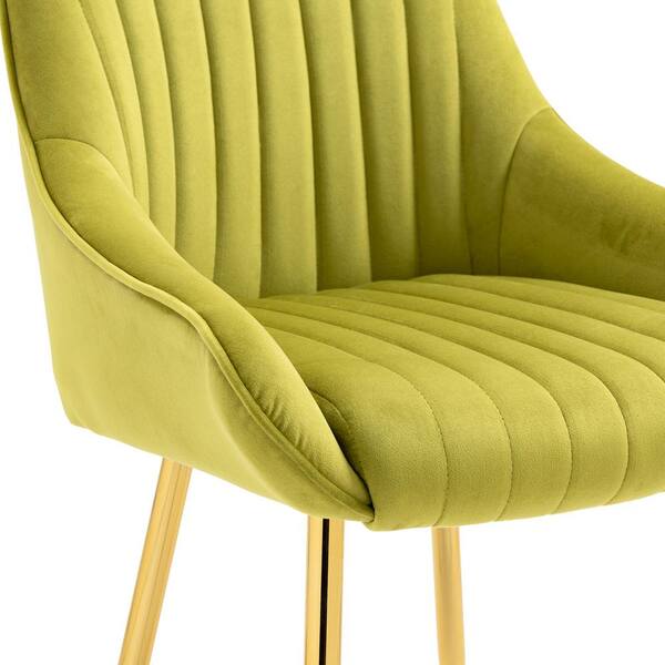 homebase green velvet chair