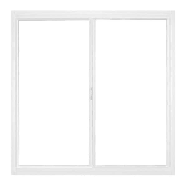 JELD-WEN 35.5 in. x 23.5 in. A-200 Series Horizontal Sliding Aluminum Windows with Screen - White