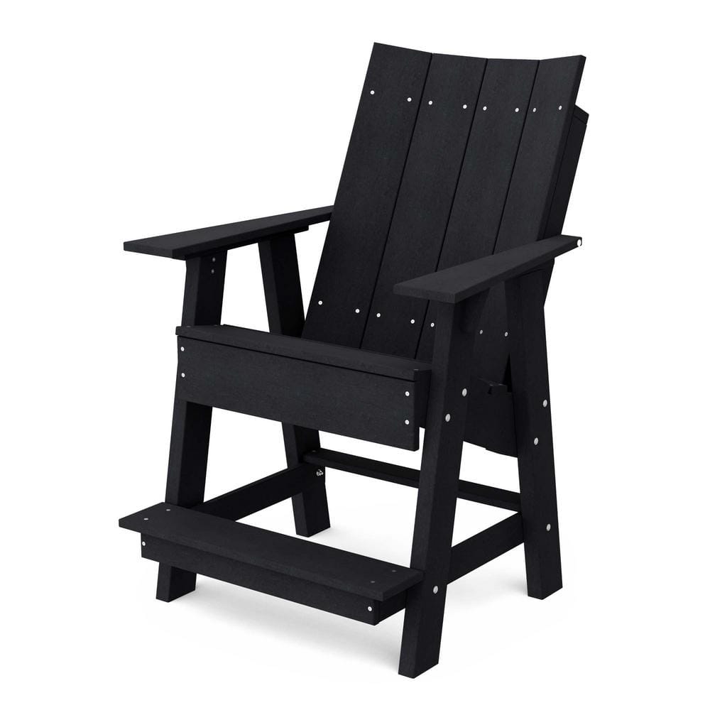 Contemporary Black Plastic Outdoor High Adirondack Chair price history on PriceWatchPro