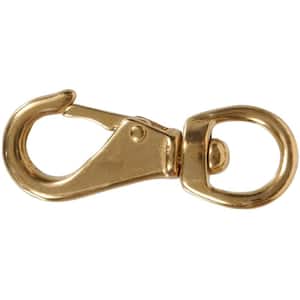 3/4 in. x 3-1/8 in. Nickel-Plated Swivel Quick Snap