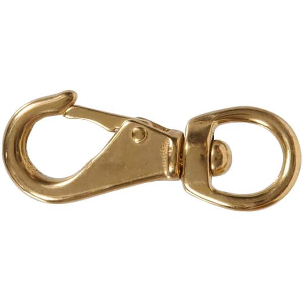 Swivel Snap 59 3/8 Gold Plate Solid Brass-LL
