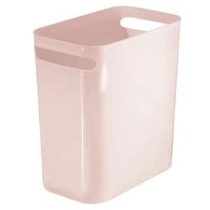 2.5 Gal. Light Pink Plastic Ultra-Thin Trash Can Waste Paper Basket