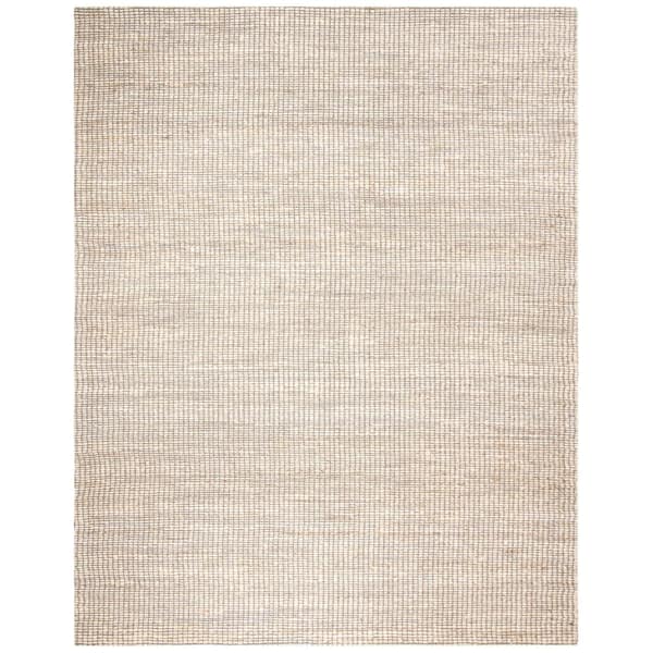SAFAVIEH Marbella Ivory 11 ft. x 15 ft. Striped Solid Color Area Rug