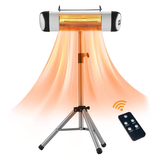 JOMEED 15000-Watt Electric Outdoor Metal Patio Heater with Remote and 3 Heat Settings