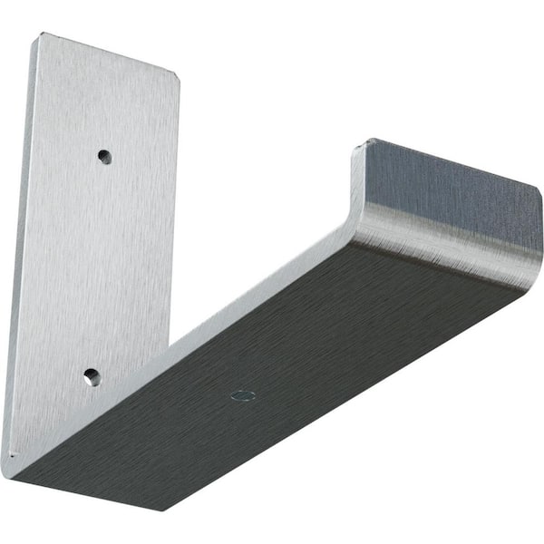 Ekena Millwork 2 in. x 6 in. x 8 in. Unfinished Steel Hanging Shelf Bracket