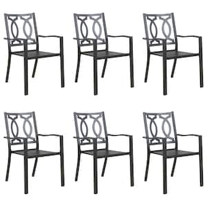 Stackable Metal Outdoor Dining Chair (Set of 6)