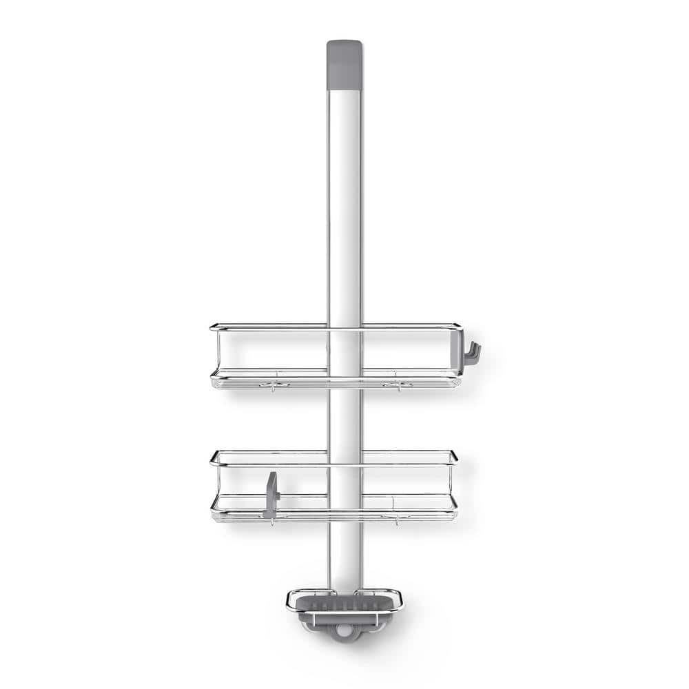 Adjustable Stainless Steel Over-Door Shower Caddy