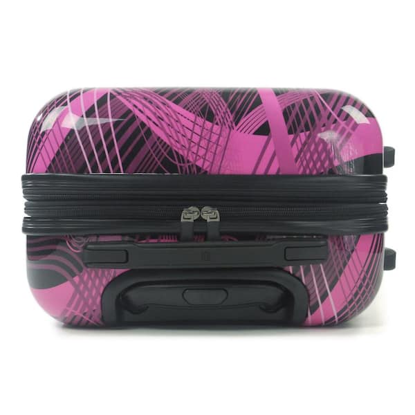 Ful Atomic 20 in. Pink Expandable Spinner Rolling Luggage Suitcase