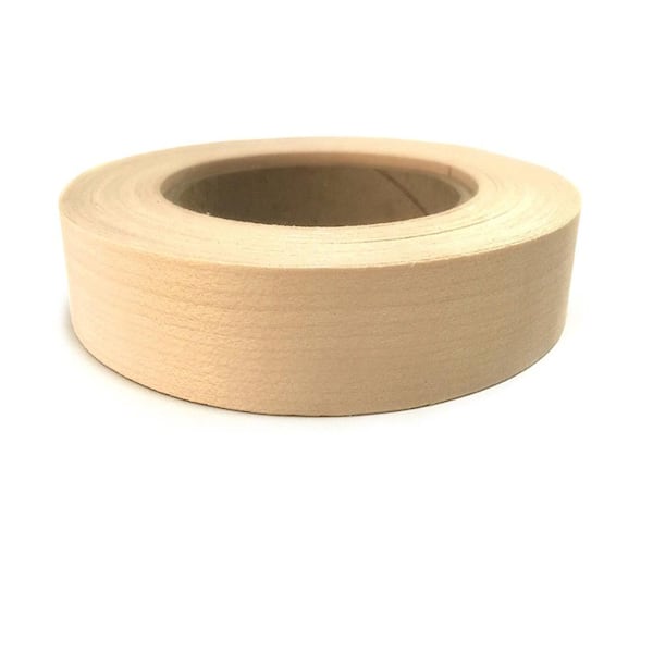 3/4 in. x 50 ft. Wood Veneer Edge Banding Tape, Pre-Glued Iron-On, Smooth Sanded Maple, 1 Roll