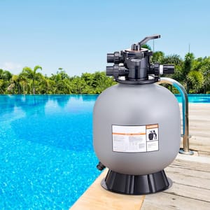 Sand Filter 22 in. Up to 55 GPM Swimming Pool Sand Filter System with 7-Way Multi-Port Valve Filter Backwash Functions