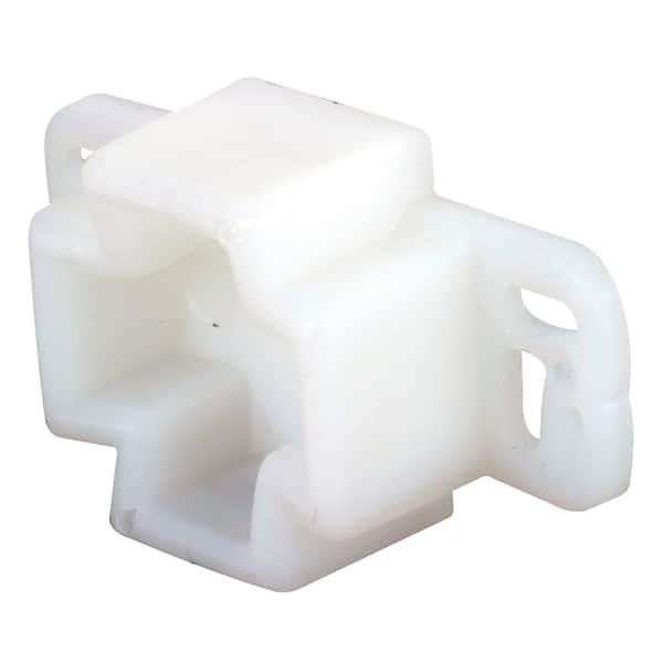 White, Plastic, Center Rail Drawer Track Rail Support Bracket (2-pack)