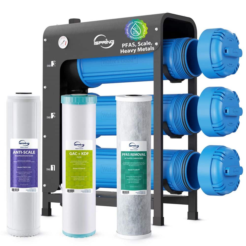 Ultimate PFAS Removal Whole House Water Filter System, Horizontal Housings, Also Removes Heavy Metals, Scale & Chlorine price history on PriceWatchPro