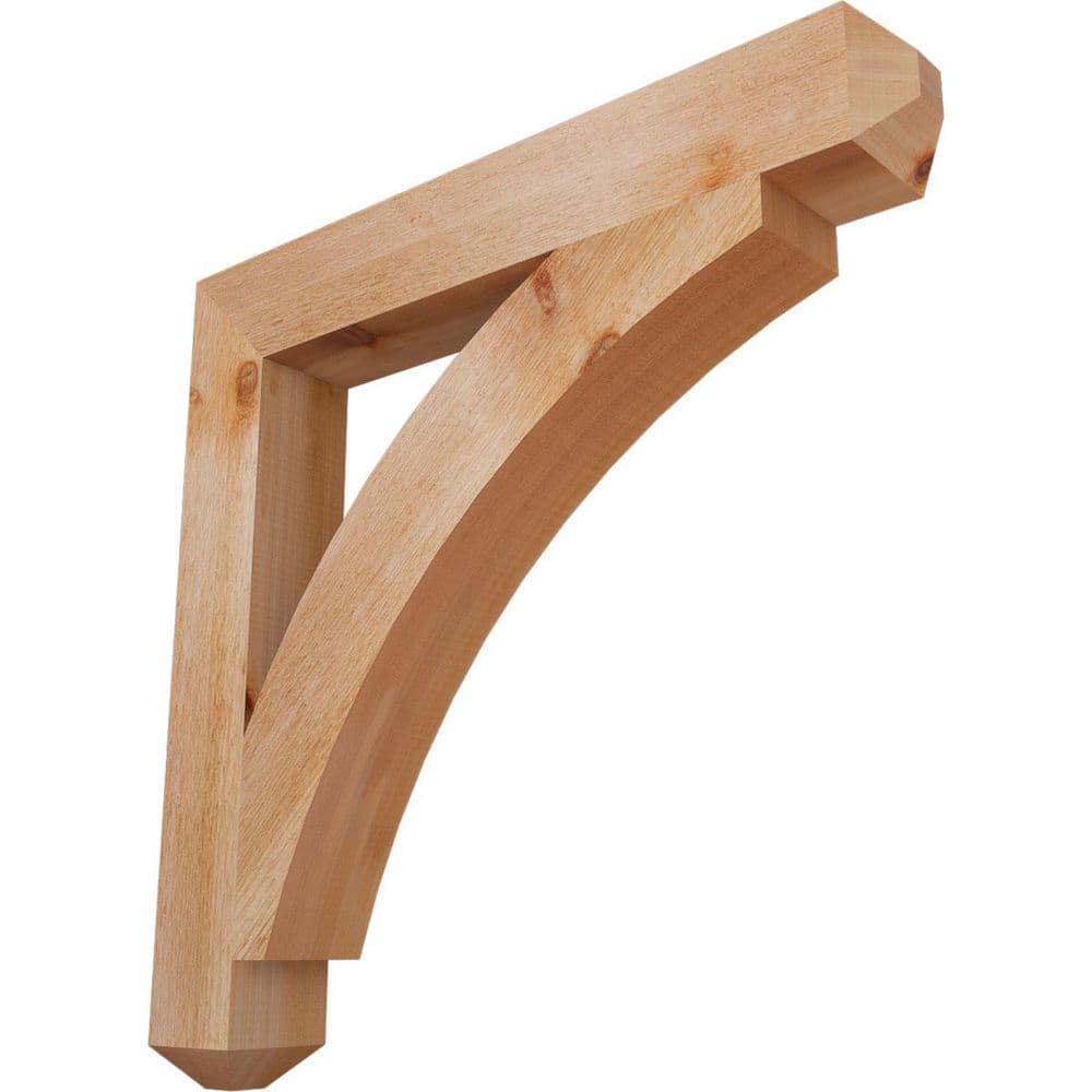4 in. x 28 in. x 28 in. Western Red Cedar Thorton Craftsman Rough Sawn Bracket price history on PriceWatchPro