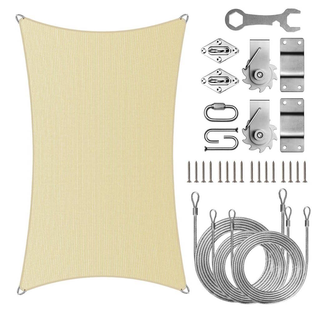 Pro Ring 16 ft. x 22 ft. Rectangle Sun Shade Sail with Hardware TAWAL-Beige price history on PriceWatchPro