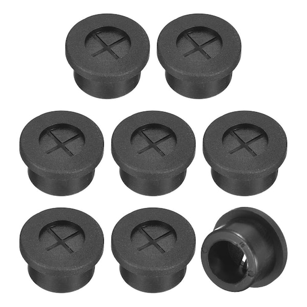 8-Pack 5/8 in (16mm) Flexible Rubber Cable Grommet Desk Wire Hole Cover for Office Computer Desk Cord Management