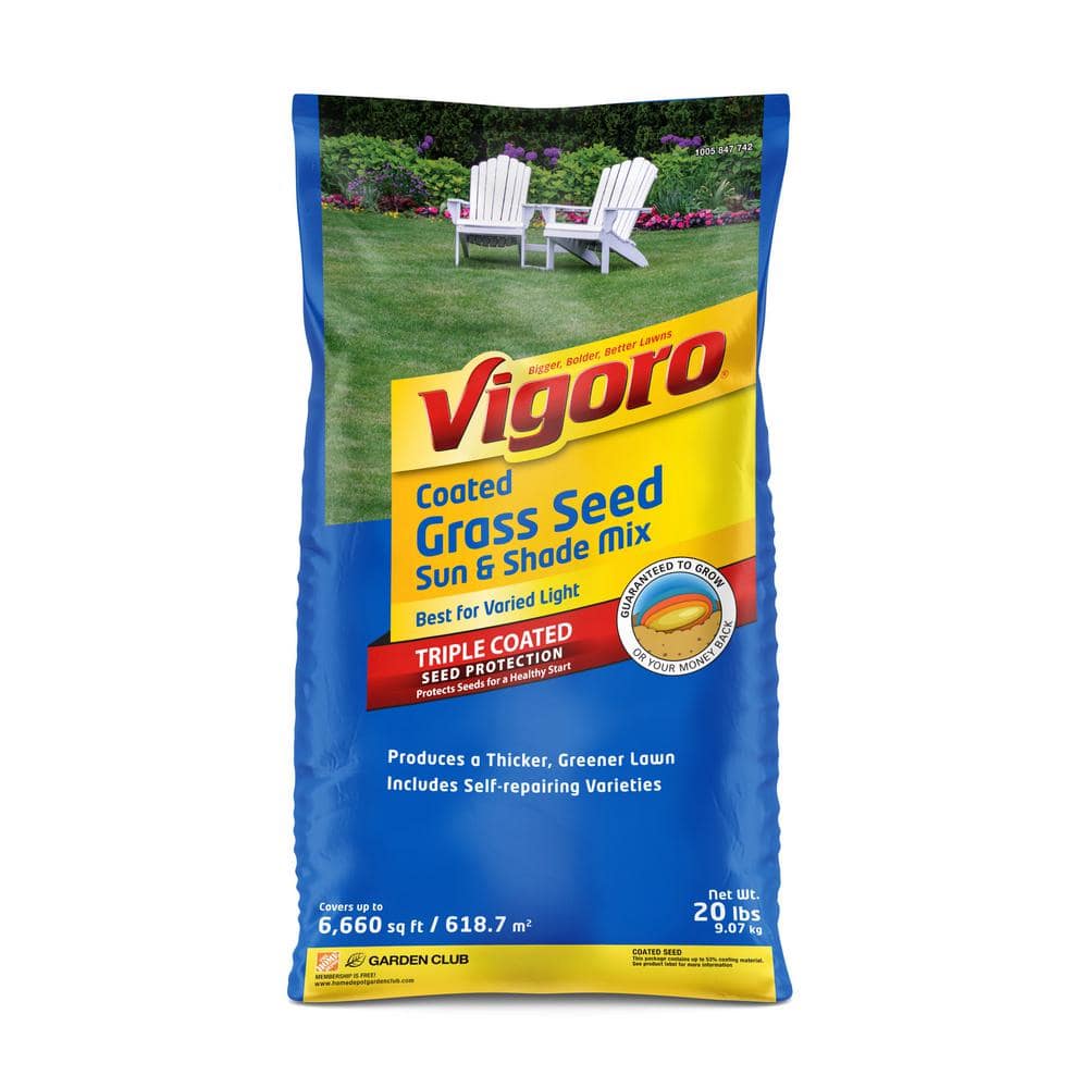 Vigoro Sun and Shade 20 lbs. Grass Seed Mix100544413 The Home Depot