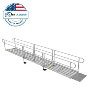 PATHWAY 3G 20 ft. Wheelchair Ramp Kit with Expanded Metal Surface and Two-line Handrails