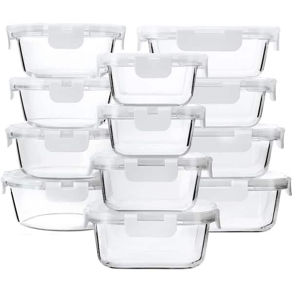 Aoibox 14-Piece Airtight Food Storage Containers Set with Lids for Flour,  Sugar and Cereal SNPH002IN390 - The Home Depot
