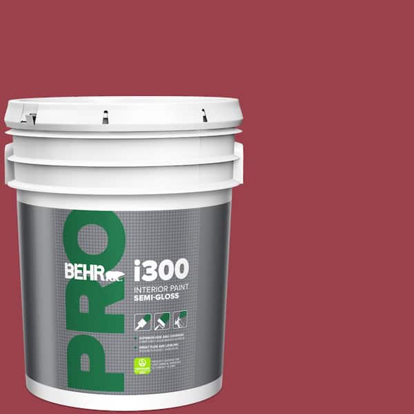 BEHR PRO 5 gal. #HDC-CL-01 Timeless Ruby Semi-Gloss Interior Paint