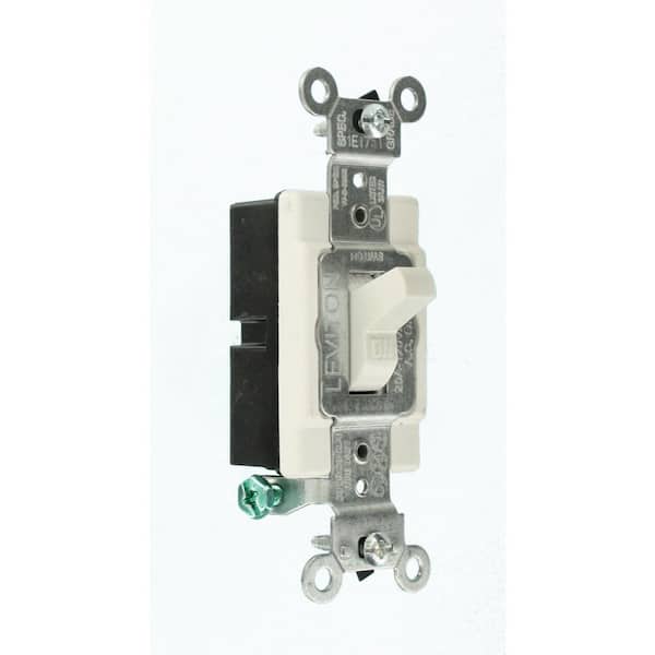 20 Amp Commercial Grade Single-Pole Toggle Switch, White CS120-2W