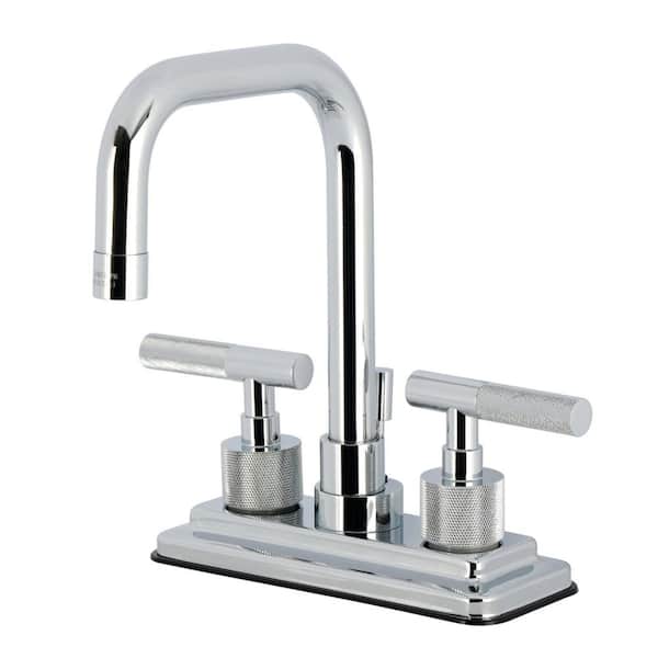 Convergent Deck Mounted 2-Handle 4 in. Centerset Bathroom Sink Faucet with Pop-Up Drain in Polished Chrome