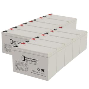 12V 7Ah F2 Replacement Battery for HR-1234W-F2 - 10 Pack