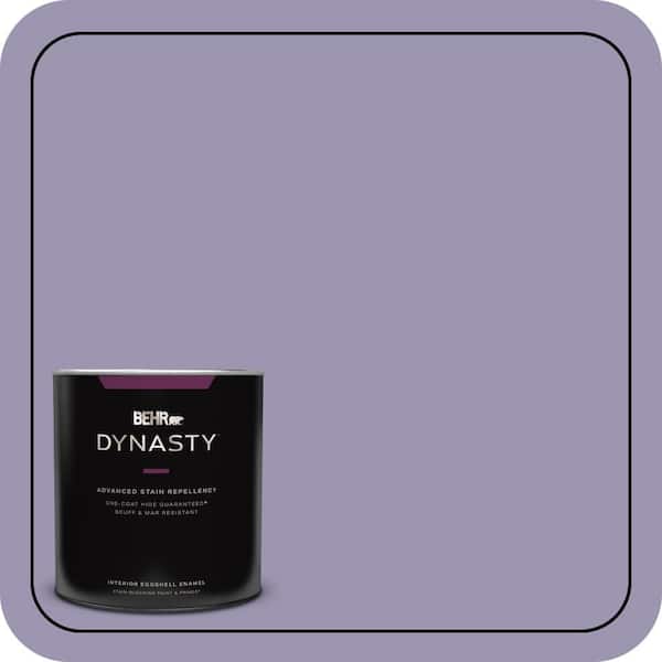 BEHR DYNASTY 1 qt. #S570-4 Night Music One-Coat Hide Eggshell Enamel Interior Stain-Blocking Paint and Primer