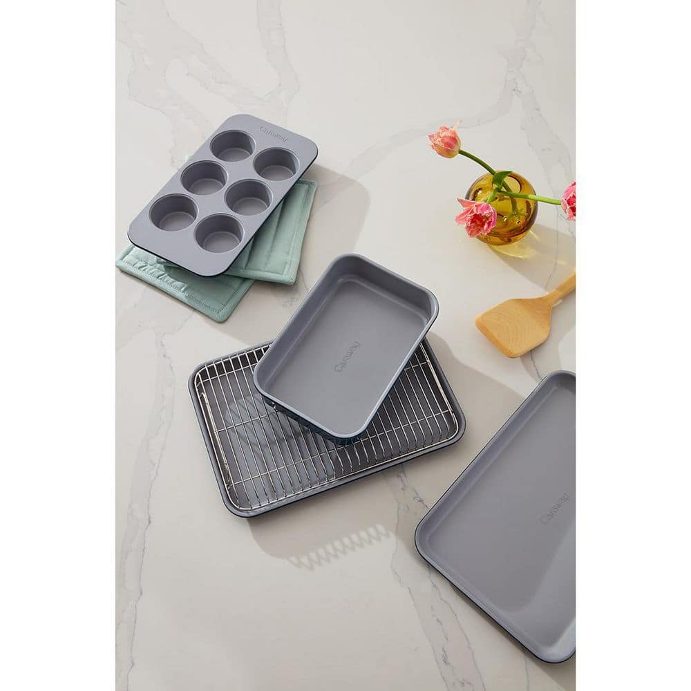 Mini 6 Piece Navy Bakeware Set with Storage