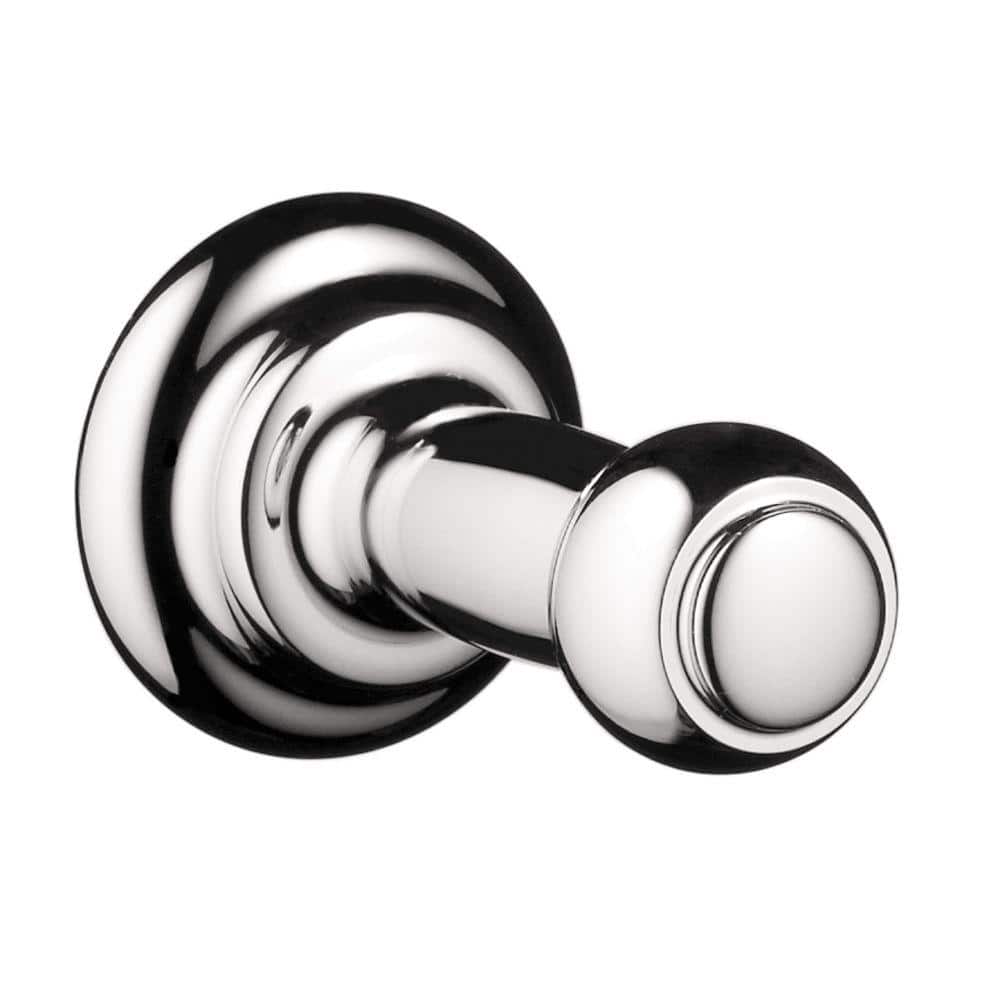 Hansgrohe C Single Robe Hook in Polished Chrome 06096000 - The Home Depot