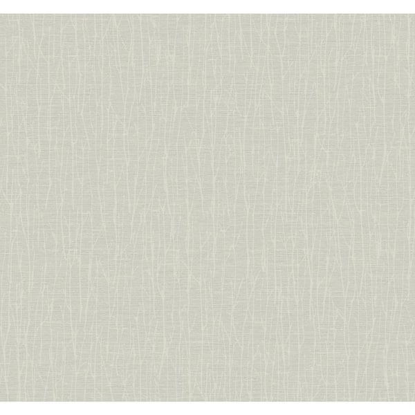 York Wallcoverings Cream and White Woodland Twigs Paper Unpasted Matte Wallpaper (27 in. x 27 ft.)