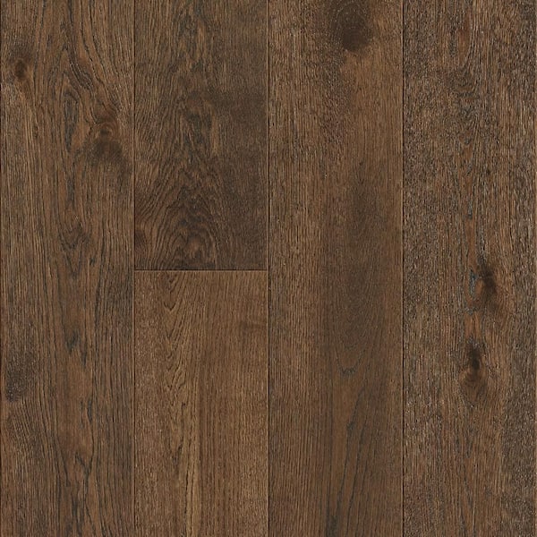 Take Home Sample-Marlow Shores Oak Tongue and Groove Wire Brushed Engineered Hardwood Flooring