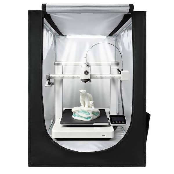 3D Printer Enclosure, Waterproof Oxford Cloth 3D Printer Tent, Constant Temperature Protective Case with LED Lighting