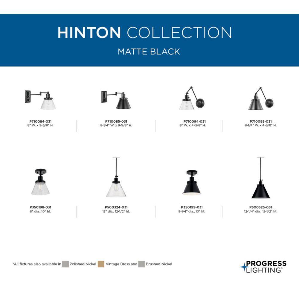 Matte Black and Seeded Glass Industrial Flush Mount Ceiling Light