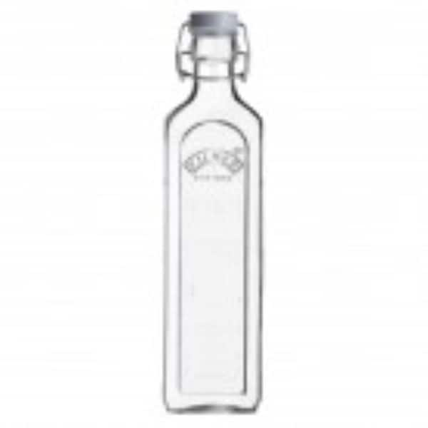 JoyJolt Reusable Glass Milk Bottle with Lid & Pourer - 32 oz