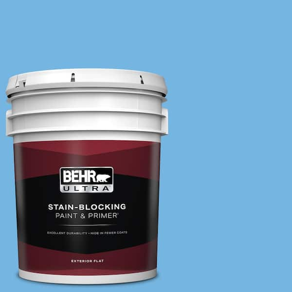 BEHR ULTRA 5 gal. #P510-4 Electra Flat Exterior Paint & Primer