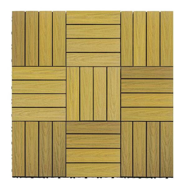 NewTechWood UltraShield Naturale 1 ft. x 1 ft. Quick Deck