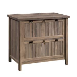 Costa Washed Walnut Decorative Lateral File Cabinet with 2-Drawers