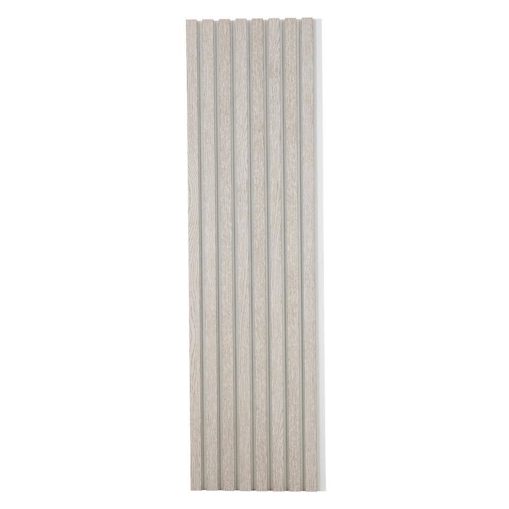 12.6 in. x 106 in. x 0.8 in. Acoustic Vinyl Wall Siding Panel in White Grey Color with White Base (Set of 2-Piece) price history on PriceWatchPro