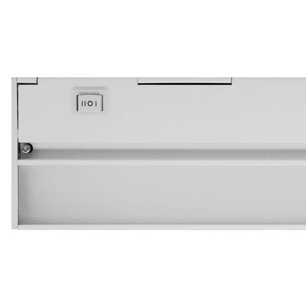 NICOR Nicor Slim 8 in. LED White Dimmable Under Cabinet Light Fixture
