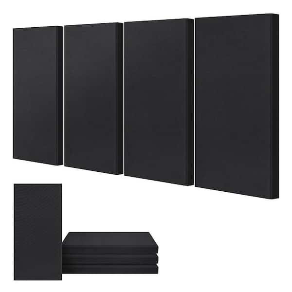 4 Pcs23.6in.x11.8in.x 2 in. Th Acoustic Panels, Fiberglass Sound Proof Wall Panels Self-Adhesive Sound Absorbing Panels