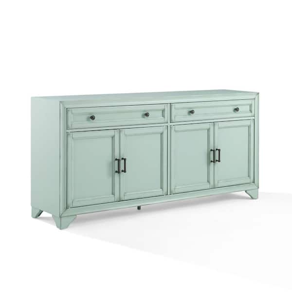 CROSLEY FURNITURE Tara Blue Engineered Wood 61 in. Sideboard