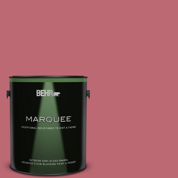 BEHR MARQUEE 1 gal. #M140-5 Cherry Fizz Semi-Gloss Enamel Exterior Paint & Primer