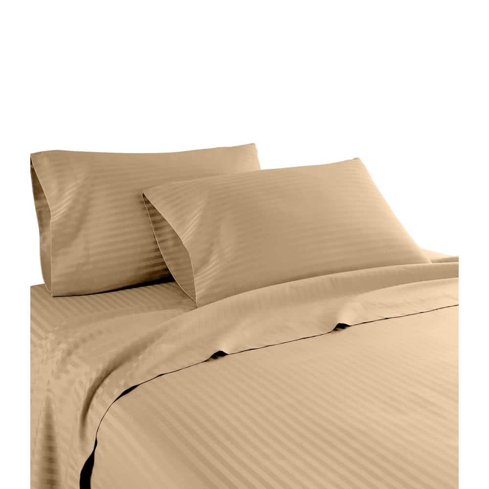 Hotel London 600 Thread Count 100% Cotton Deep Pocket Striped Sheet Set (Ki